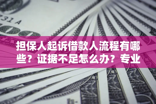 济南担保人起诉借款人流程有哪些？证据不足怎么办？专业律师解答