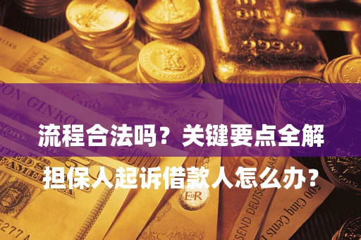 济南

担保人起诉借款人怎么办？流程合法吗？关键要点全解析