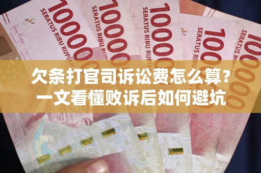 济南欠条打官司诉讼费怎么算？一文看懂败诉后如何避坑