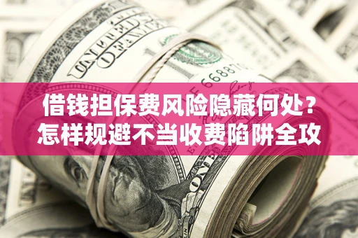 济南借钱担保费风险隐藏何处？怎样规避不当收费陷阱全攻略！