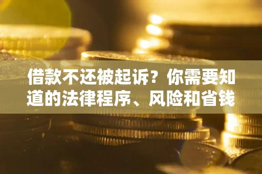 济南借款不还被起诉？你需要知道的法律程序、风险和省钱技巧